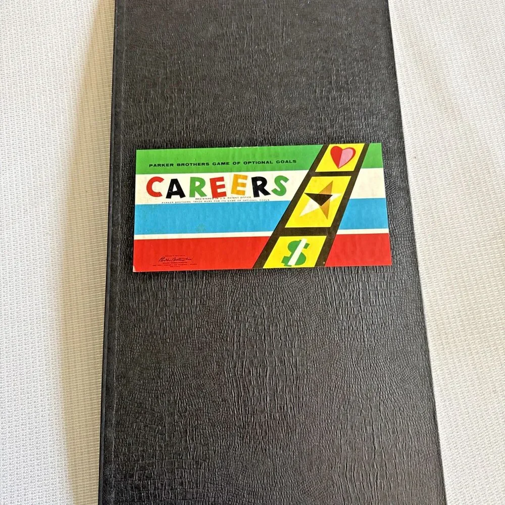 Vintage 1955 Careers The Game By Parker Brothers Board Game